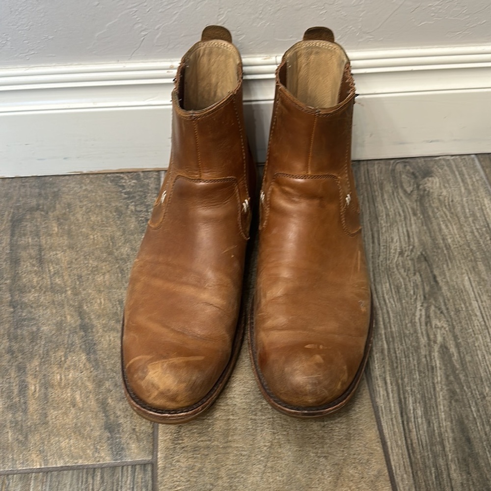 UGG brown leather boots size 10.5 - Picture 2 of 16